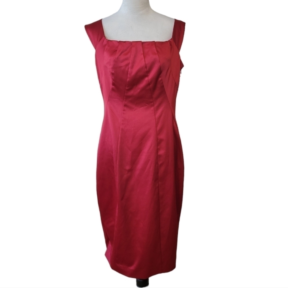The Limited Red Satin Sleeveless‎ Cocktail Dress Size 10